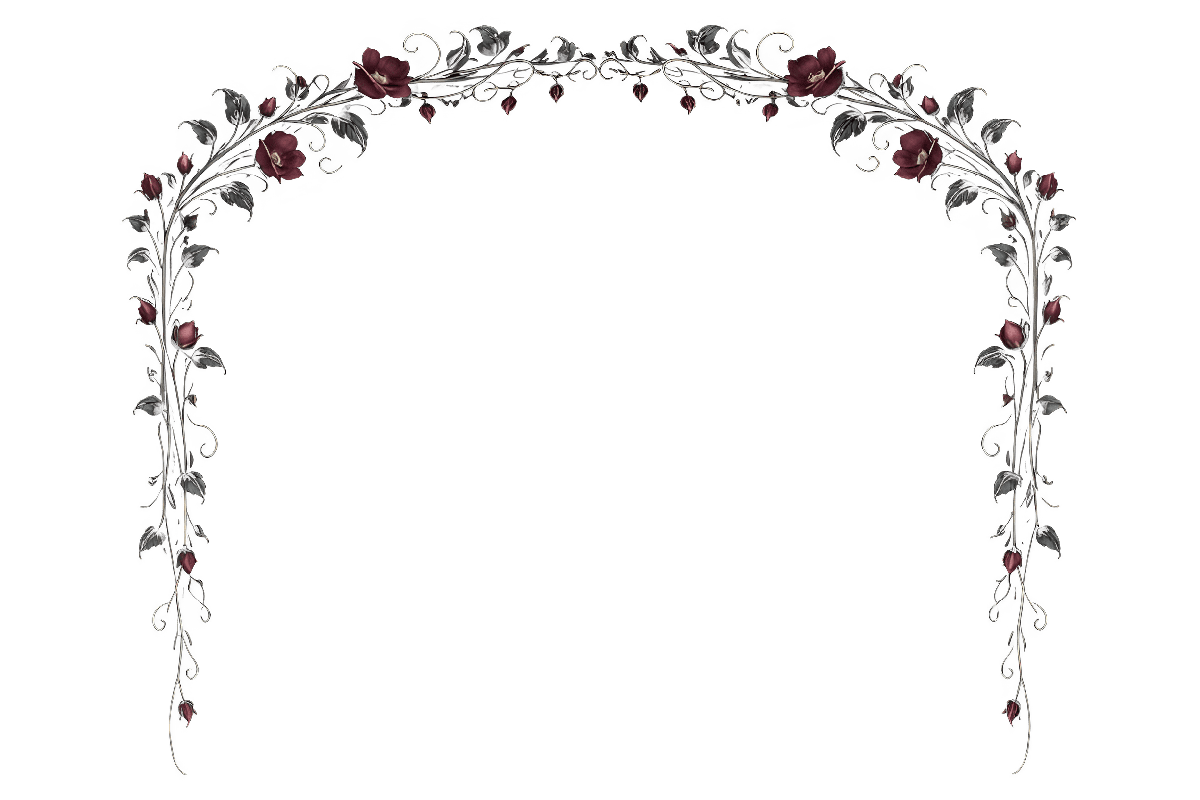 decorative floral arch